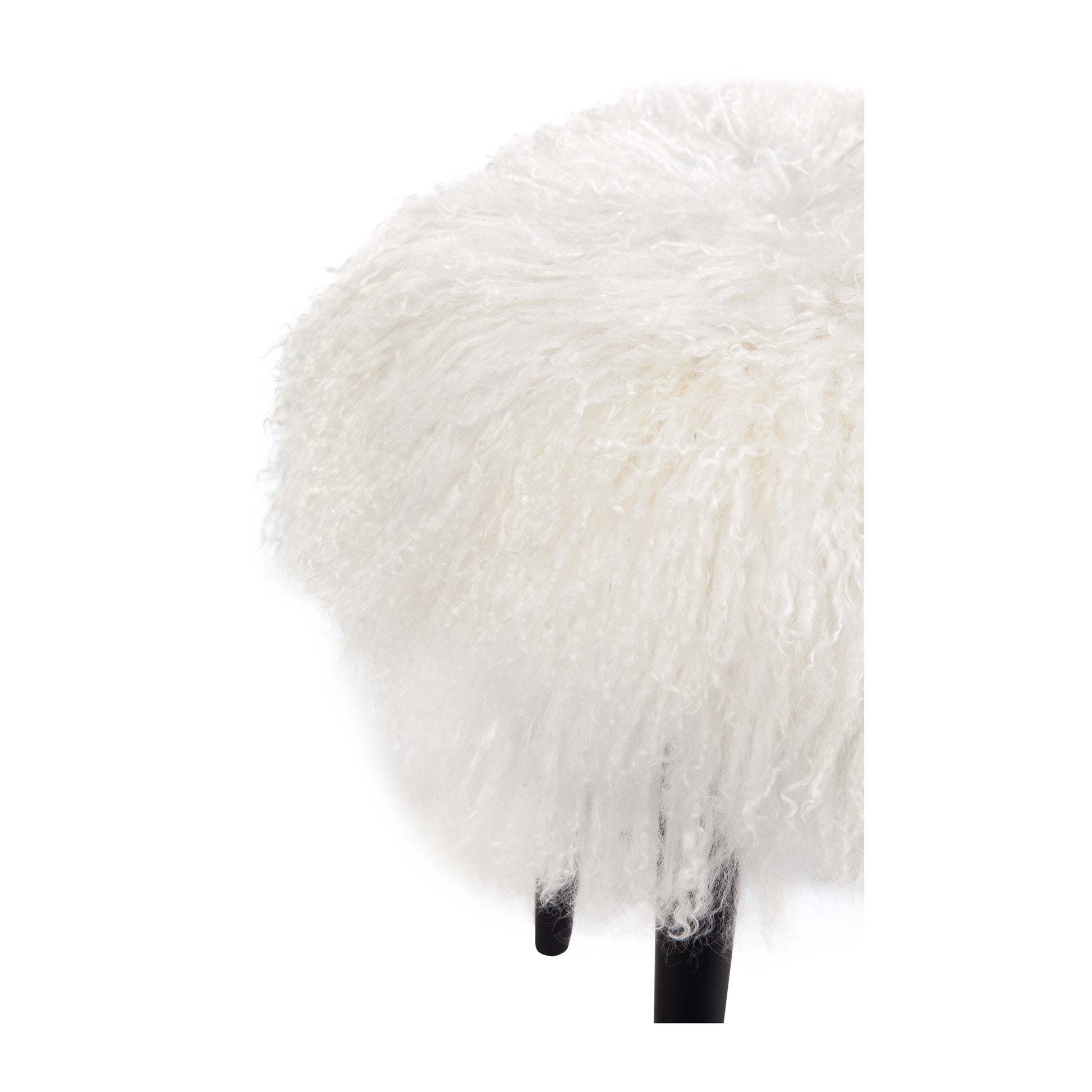 Daisy Mongolian Fur Stool