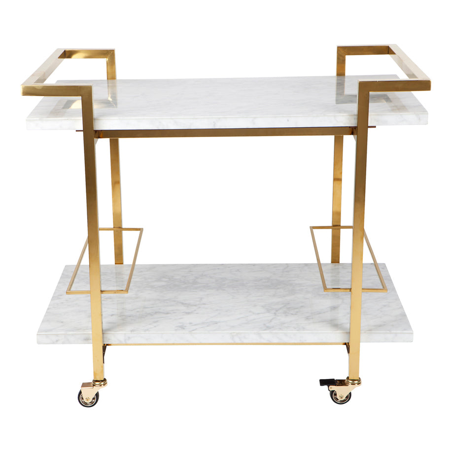 Frederick Marble Bar Cart