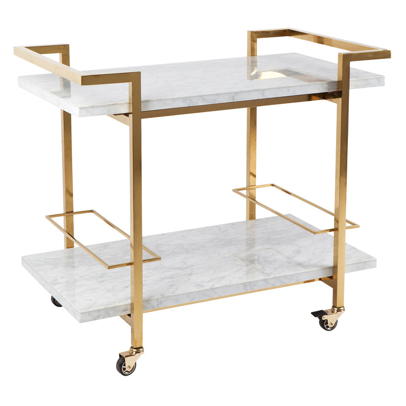 Frederick Marble Bar Cart