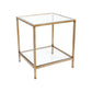 Charlie Glass Square Side Table