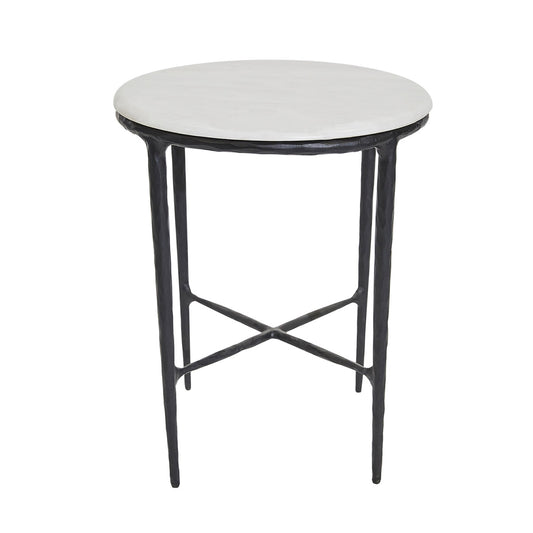 Harrison Round Marble Side Table