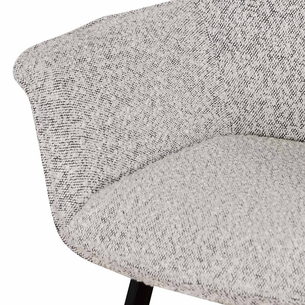 Ballina Dining Chair - Charcoal Boucle (Set of 2)