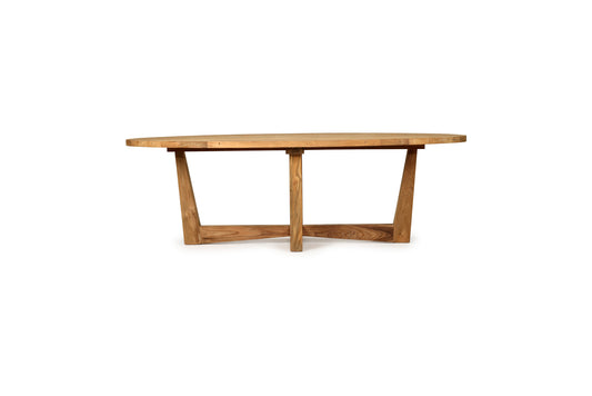 Benji Oval Dining Table - Reclaimed Teak