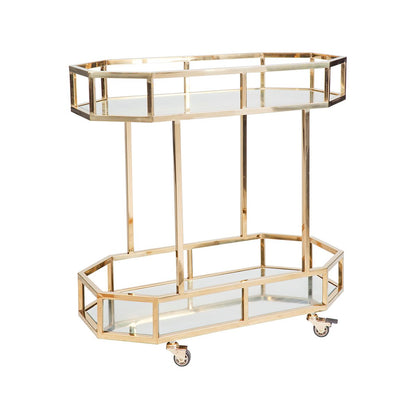 Bennett Mirrored Bar Cart