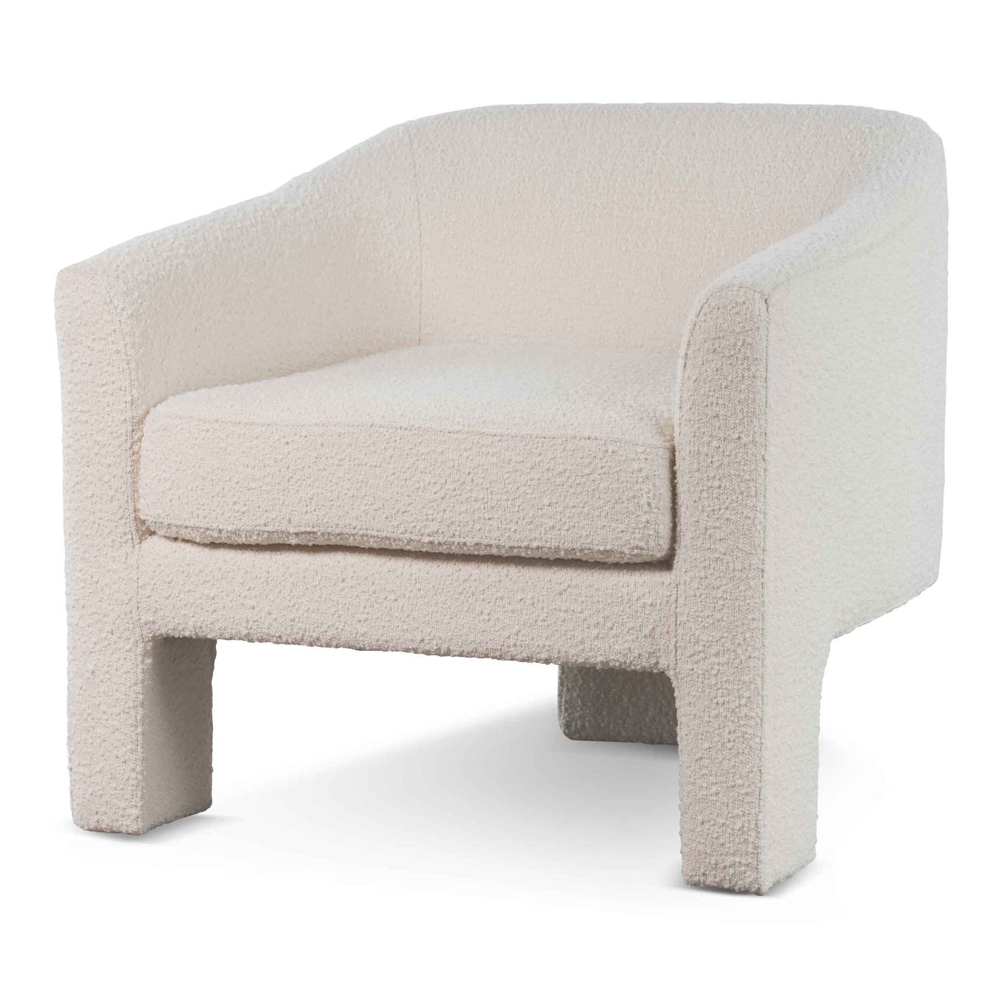 Kempsey Armchair - Ivory White Boucle