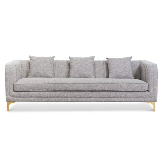 Hobart 3 Seater Sofa - Ash Grey Boucle