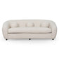 Mildura 3 Seater Sofa - Ivory White Boucle