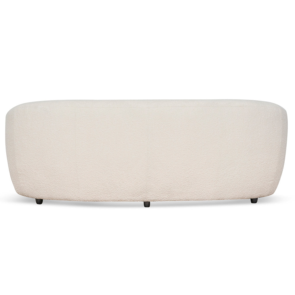 Mildura 3 Seater Sofa - Ivory White Boucle