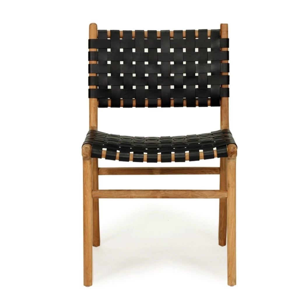 Palmvale Woven Leather Dining Chair