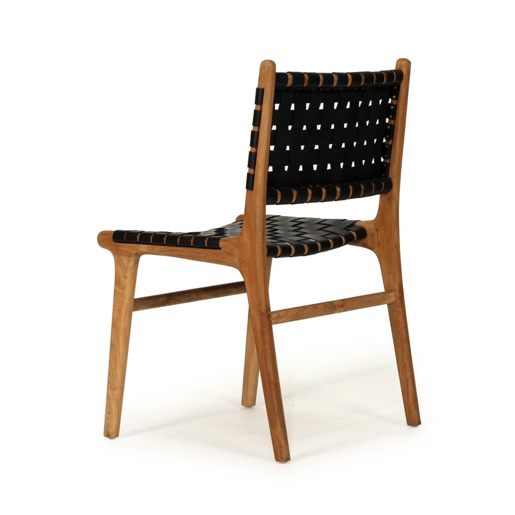 Palmvale Woven Leather Dining Chair