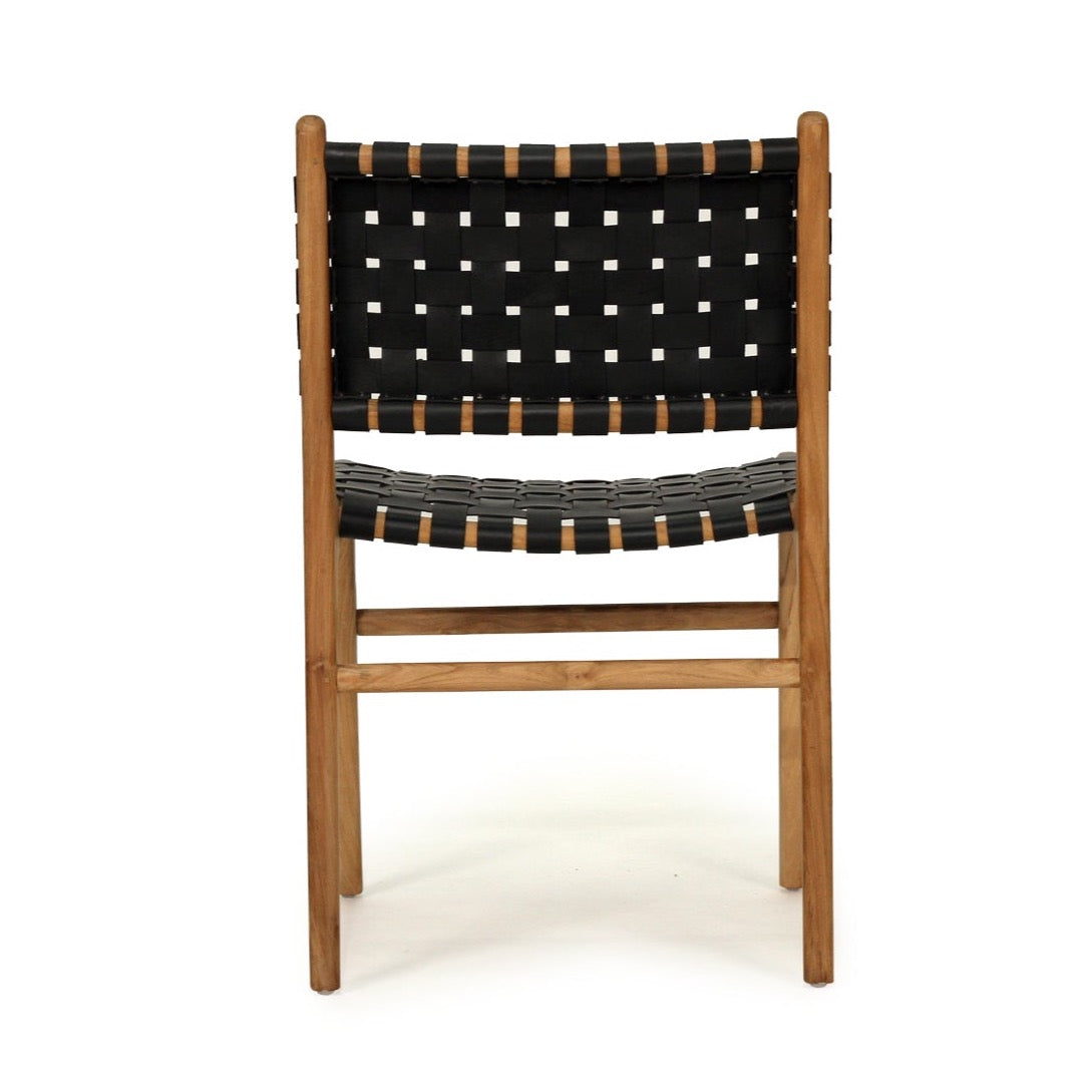 Palmvale Woven Leather Dining Chair