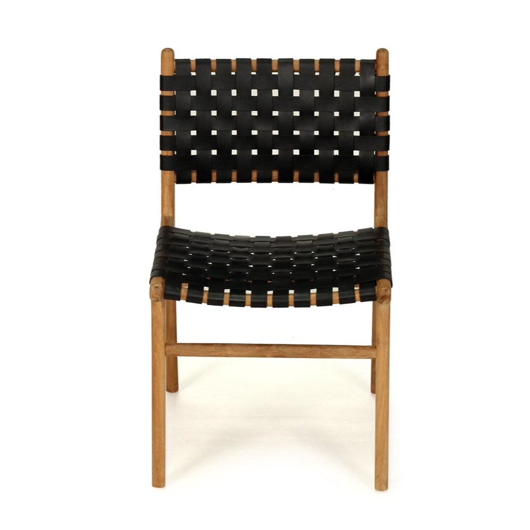 Palmvale Woven Leather Dining Chair