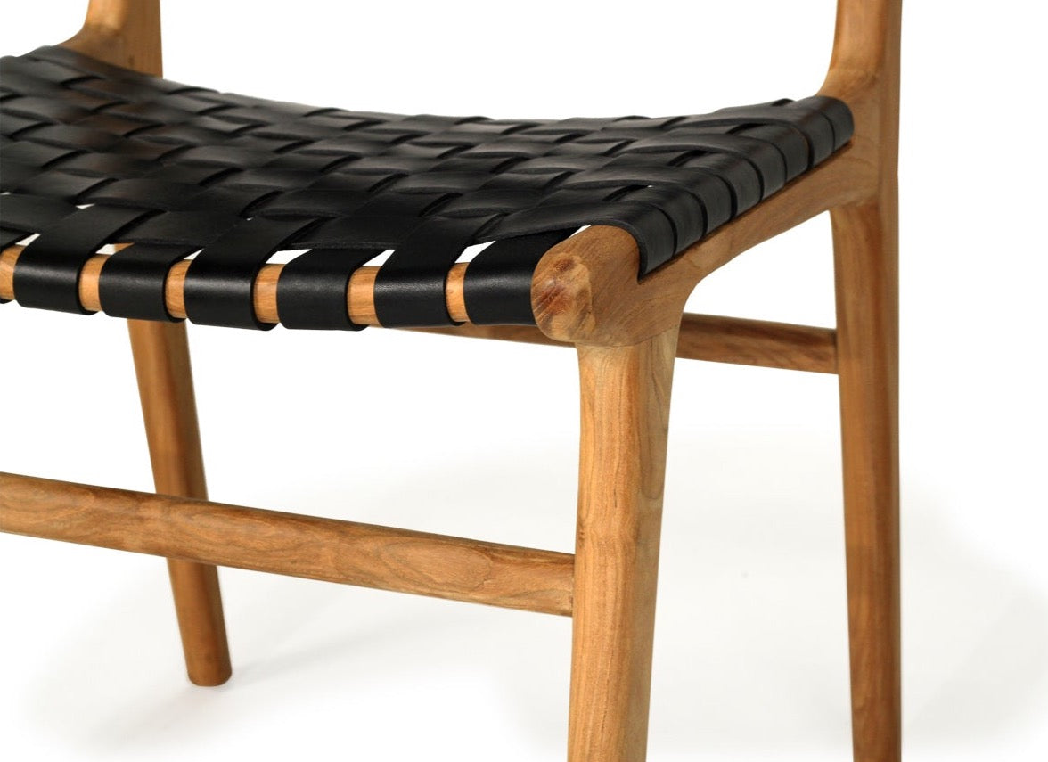 Palmvale Woven Leather Dining Chair