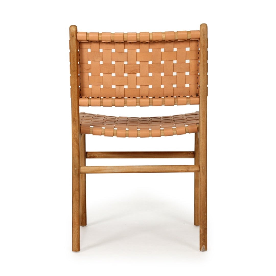 Palmvale Woven Leather Dining Chair