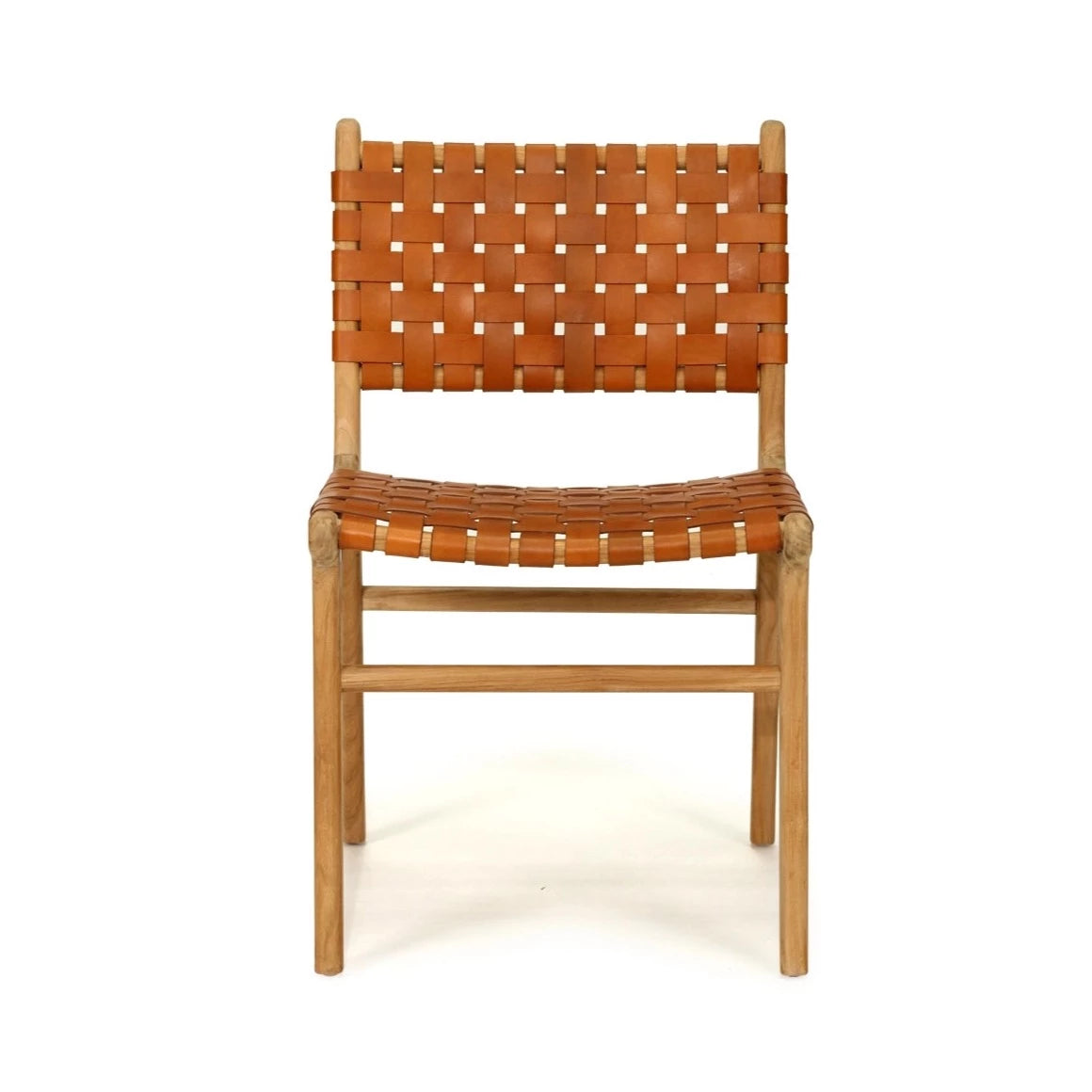 Palmvale Woven Leather Dining Chair