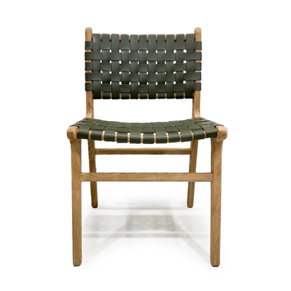 Palmvale Woven Leather Dining Chair