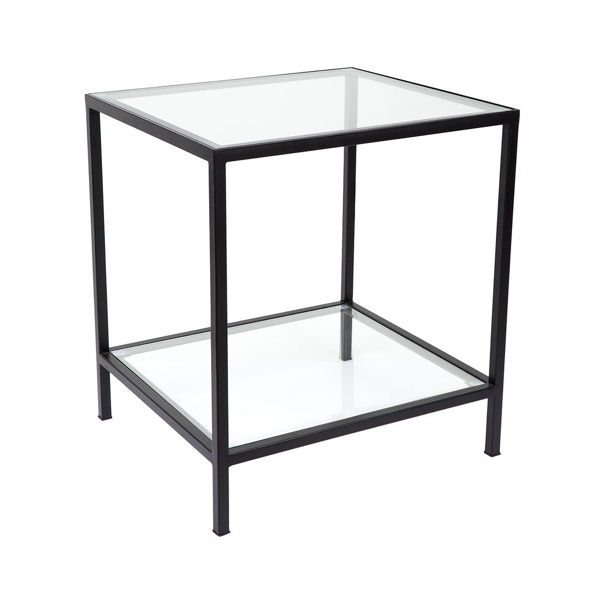 Charlie Glass Square Side Table