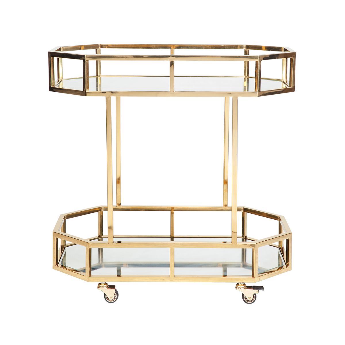 Bennett Mirrored Bar Cart